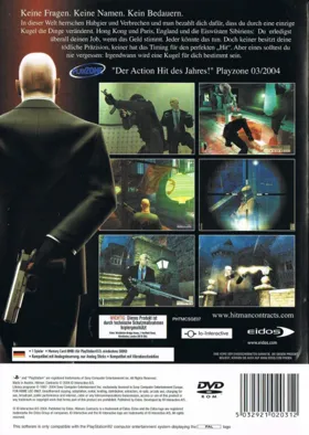 Hitman - Contracts (Japan) box cover back